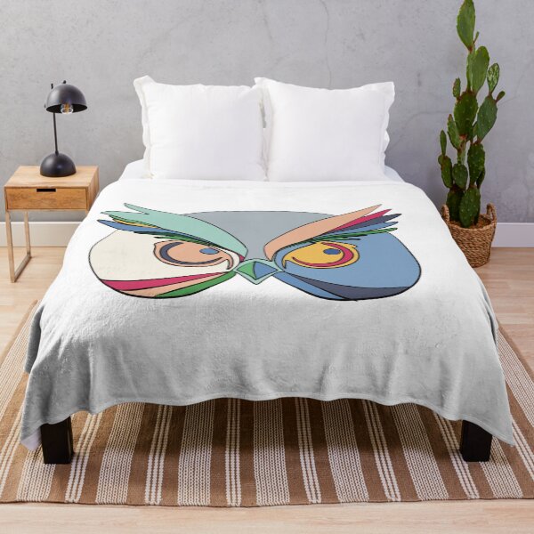 Item preview, Grey & Blue Owl Face No. 3 - Abstract Owl Line Art designed and sold by iampaulmorris.