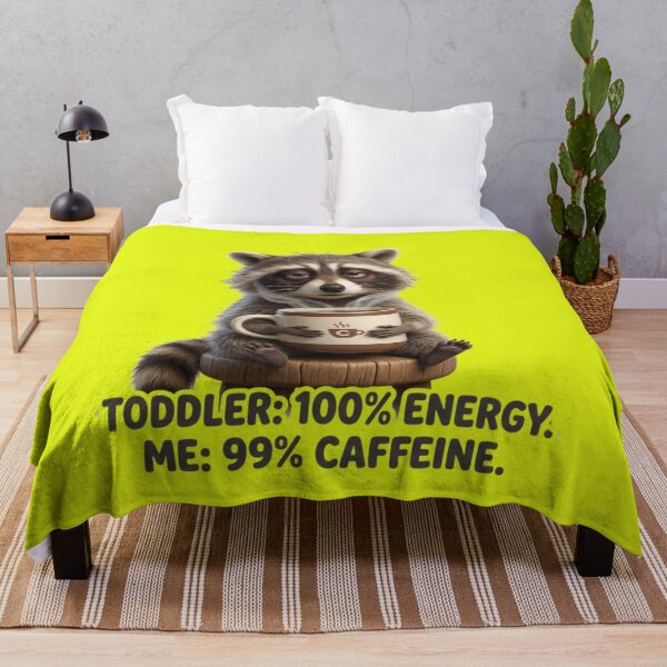 Item preview, Funny 3D Raccoon Coffee Lover - Tired Parent Humor designed and sold by CoffeeAndChao.