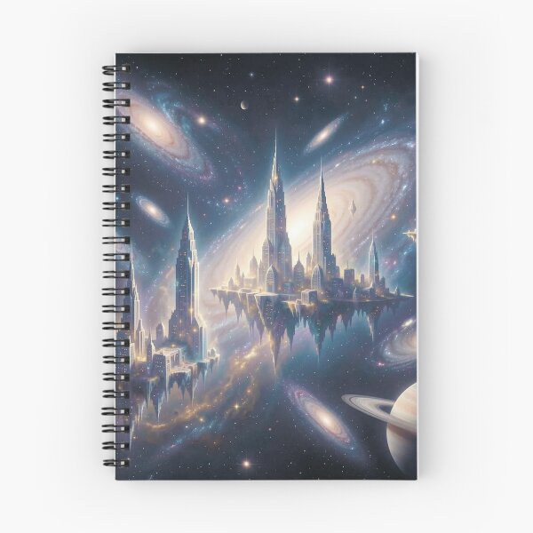 Item preview, Space city. Futuristic city. City in space. designed and sold by MagelliShop.