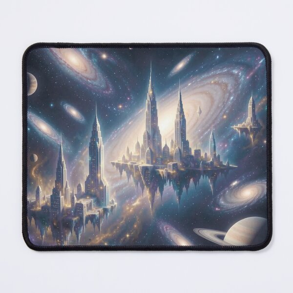 Item preview, Space city. Futuristic city. City in space. designed and sold by MagelliShop.