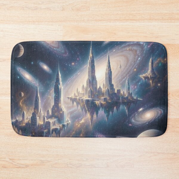 Item preview, Space city. Futuristic city. City in space. designed and sold by MagelliShop.