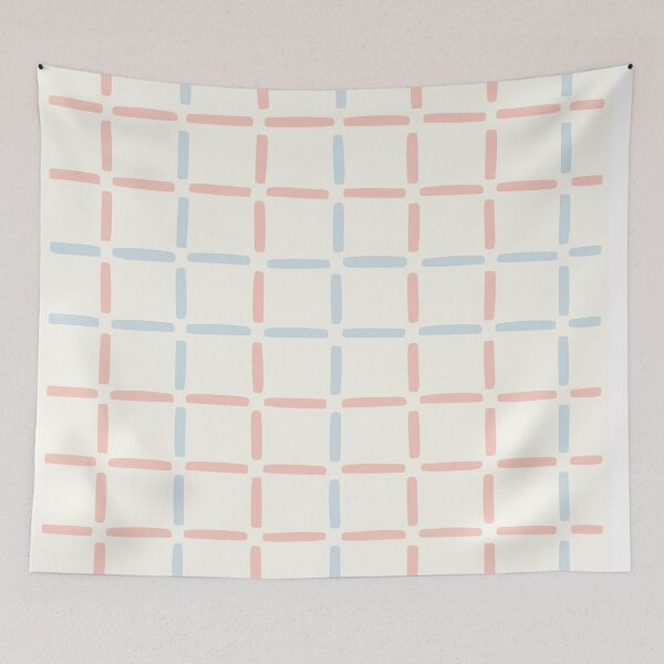 Item preview, Pastel Hand Drawn Grid Plaid Pattern designed and sold by zan-mf.