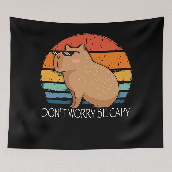 Item preview, Capybara Dont Worry Be Capy Funny Rodent designed and sold by coirowaskomr.