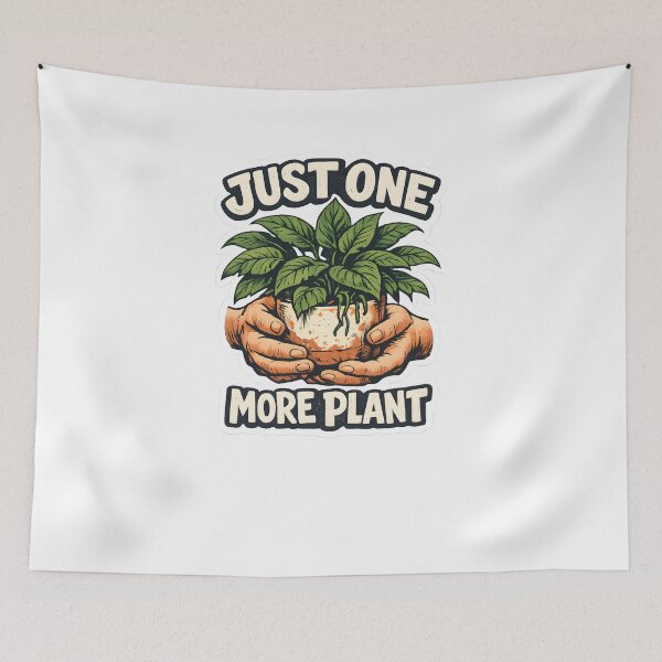Item preview, Just One More Plant Funny Houseplant Lover T-Shirt designed and sold by Naviora.