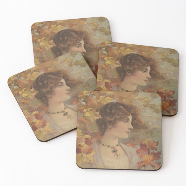 Item preview, Antique Autumn Leaves and Acorns Art Print 1905 designed and sold by Antique Science Press.