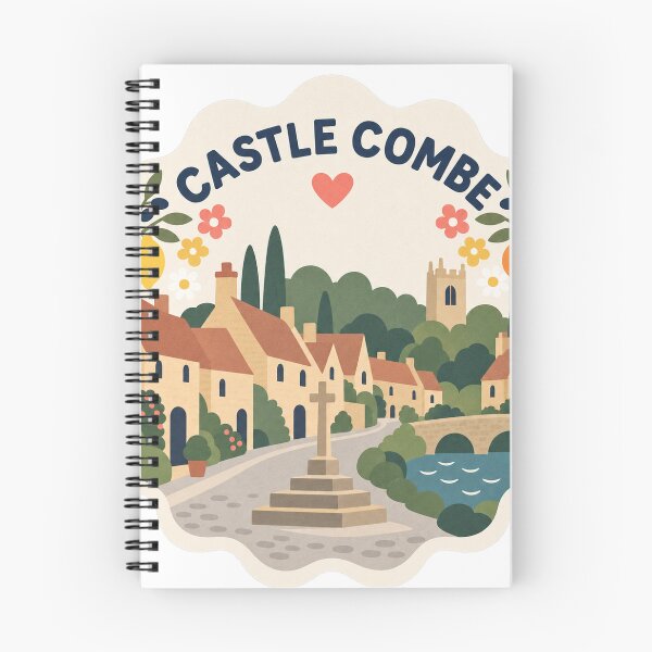 Item preview, Castle Combe England Travel Souvenir Modern Folk Art designed and sold by VisualArtsOasis.