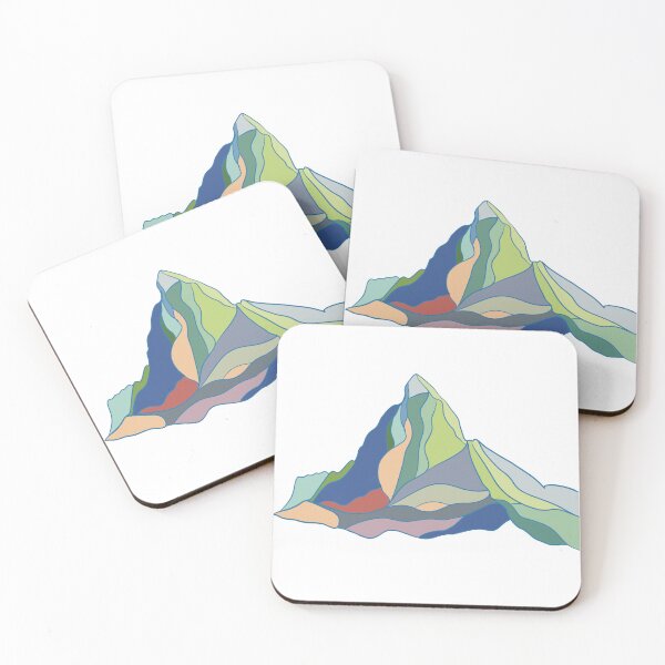 Artikelvorschau, Eisige Hänge des Matterhorns – Geometrische Alpengipfelkunst entworfen und verkauft von iampaulmorris.