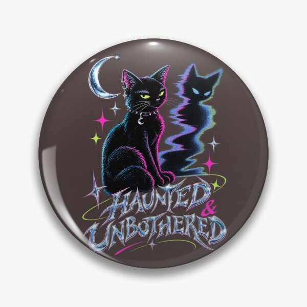 Item preview, Haunted & Unbothered – Spooky Black Cat Halloween. designed and sold by Endless7Art.