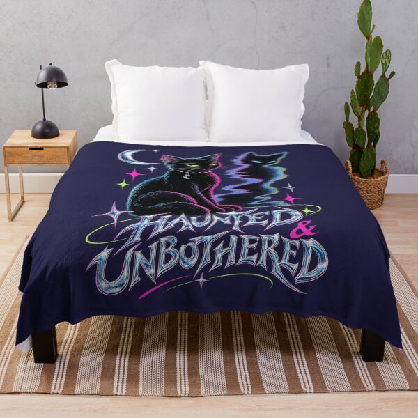 Item preview, Haunted & Unbothered – Spooky Black Cat Halloween. designed and sold by Endless7Art.