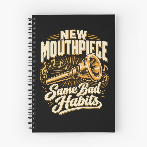 Item preview, New Mouthpiece Same Bad Habits Saxophone Sax Player T-Shirt – Funny Saxophonist Gift, Music Graphic designed and sold by Trendably.