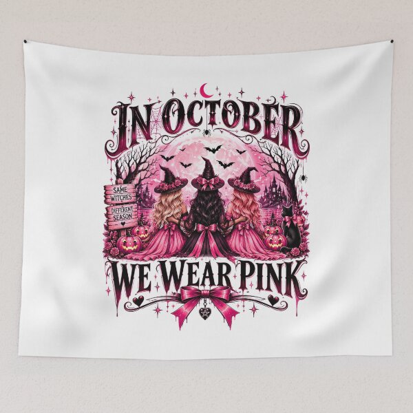 Item preview, Same Witches Different Season In October We Wear Pink Halloween designed and sold by DYAFLK.