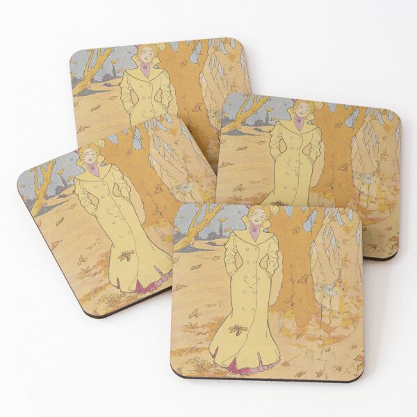 Item preview, Vintage Autumn Art Nouveau Poster Stanlaws 1907 designed and sold by Antique Science Press.