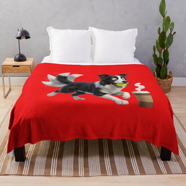 Item preview, Funny Border Collie Unlimited Energy Caffeine Humor designed and sold by CoffeeAndChao.