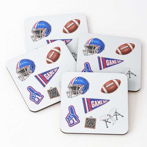 Item preview, Buffalo Football Pattern – Blue & Red Game Day designed and sold by SnugbugStudios.