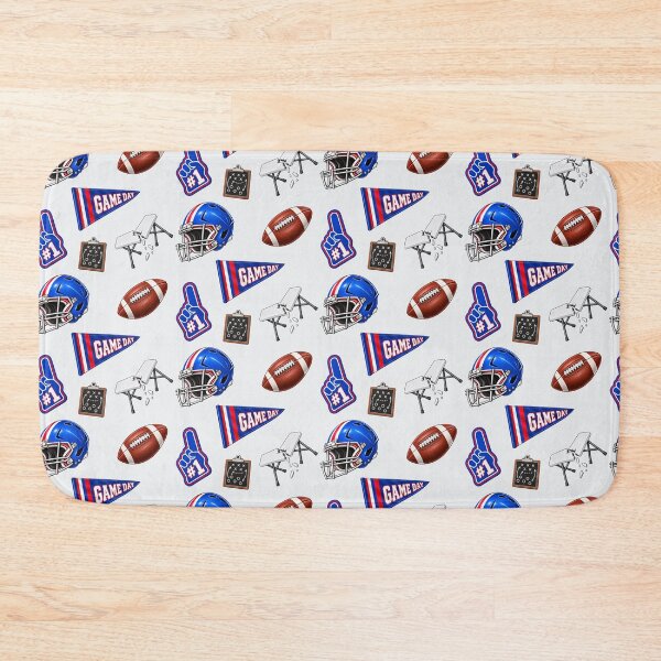 Item preview, Buffalo Football Pattern – Blue & Red Game Day designed and sold by SnugbugStudios.