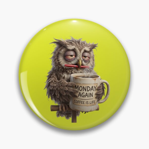Item preview, Funny 3D Owl Teacher Drinking Coffee - School Humor designed and sold by CoffeeAndChao.