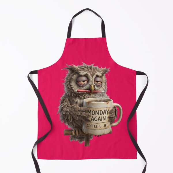 Item preview, Funny 3D Owl Teacher Drinking Coffee - School Humor designed and sold by CoffeeAndChao.