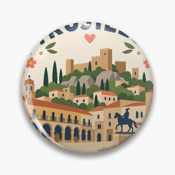 Item preview, Trujillo Spain Travel Souvenir Modern Folk Art designed and sold by VisualArtsOasis.
