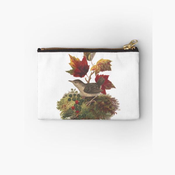 Item preview, Antique Autumn Bird and Maple Leaves Lithograph 1873 designed and sold by Antique Science Press.