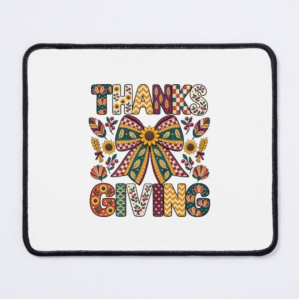 Item preview, Patterned Happy Thanksgiving Sunflower Bow Autumn Graphic designed and sold by Derekquie.