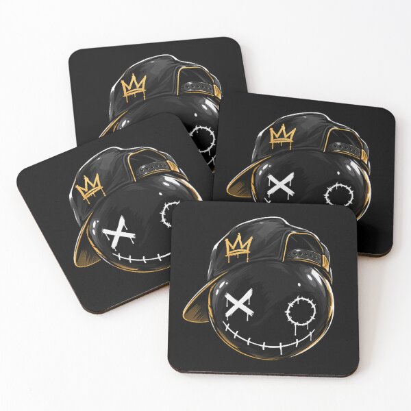 Item preview, BuBu La Street Black Gold Graffiti Face Streetwear Urban Art designed and sold by PLUSHIWORLDtm.