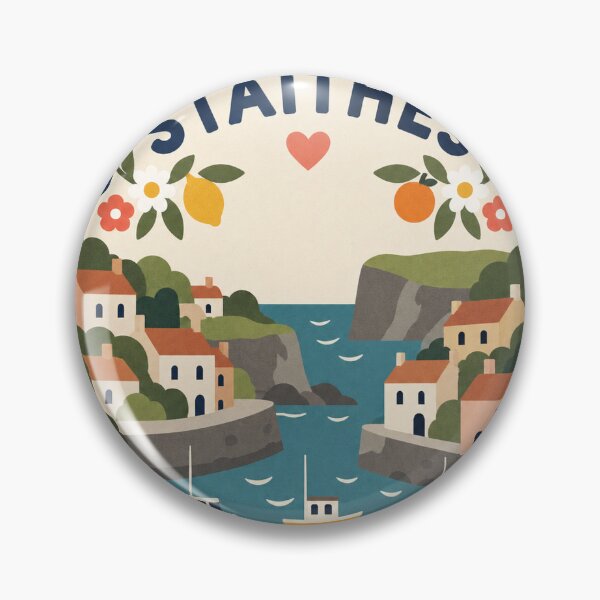 Item preview, Staithes England Travel Souvenir Modern Folk Art designed and sold by VisualArtsOasis.