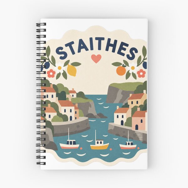 Item preview, Staithes England Travel Souvenir Modern Folk Art designed and sold by VisualArtsOasis.