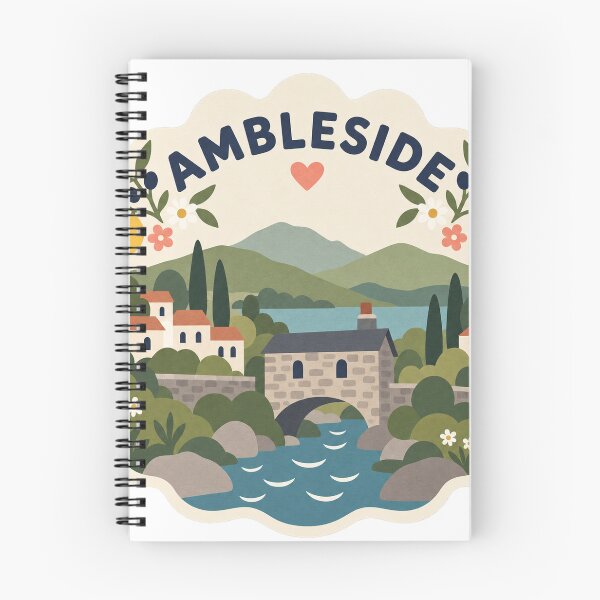 Item preview, Ambleside England Travel Souvenir Modern Folk Art designed and sold by VisualArtsOasis.