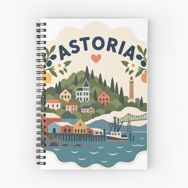 Item preview, Astoria USA Travel Souvenir Modern Folk Art designed and sold by VisualArtsOasis.