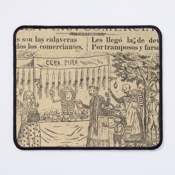 Item preview, Vintage Calavera Skeleton Etching Posada 1908 designed and sold by Antique Science Press.