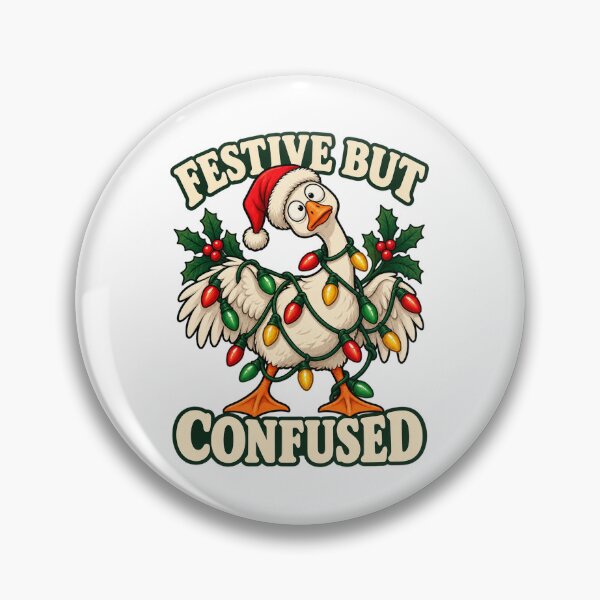 Item preview, Christmas Goose — Festive but Confused designed and sold by SAS-Designer.