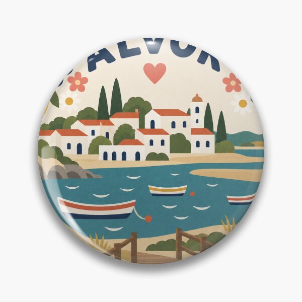 Item preview, Alvor Portugal Travel Souvenir Modern Folk Art designed and sold by VisualArtsOasis.
