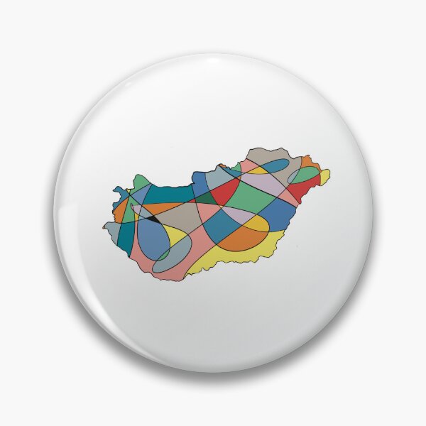 Item preview, Multicolour Shard Hungary Map - Colourful Counties Line Art designed and sold by iampaulmorris.
