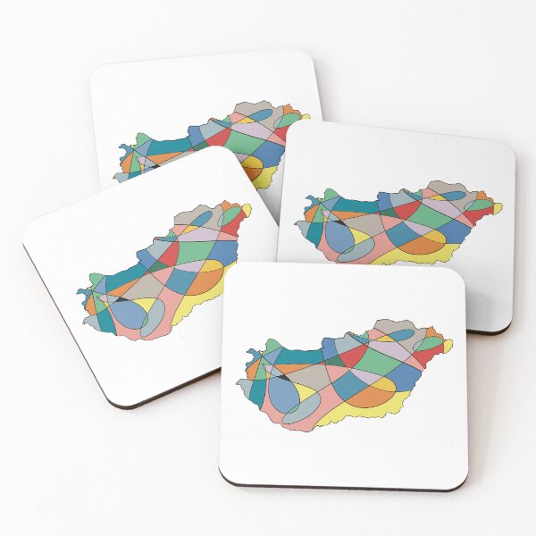 Item preview, Multicolour Shard Hungary Map - Colourful Counties Line Art designed and sold by iampaulmorris.