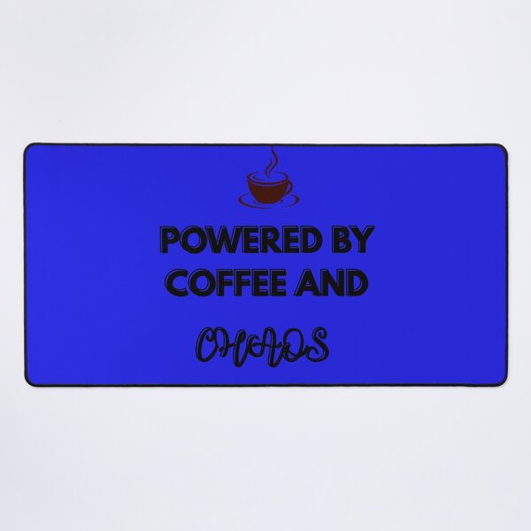 Item preview, Powered by Coffee and Chaos Funny Quote designed and sold by CoffeeAndChao.