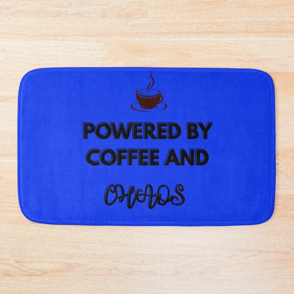 Item preview, Powered by Coffee and Chaos Funny Quote designed and sold by CoffeeAndChao.