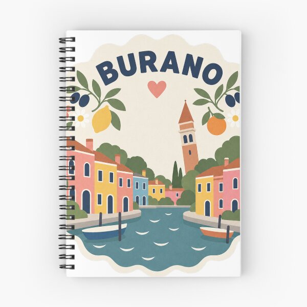 Item preview, Burano Italy Travel Souvenir Modern Folk Art designed and sold by VisualArtsOasis.
