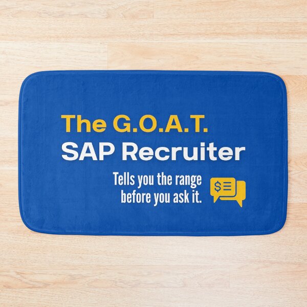 Item preview, The G.O.A.T. SAP Recruiter - Funny SAP Gift designed and sold by HypercareClub.