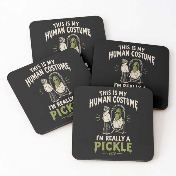 Item preview, This is My Human Costume I'm Really a Pickle - Funny Pickle Halloween Gift designed and sold by LovelyEvaDesign.