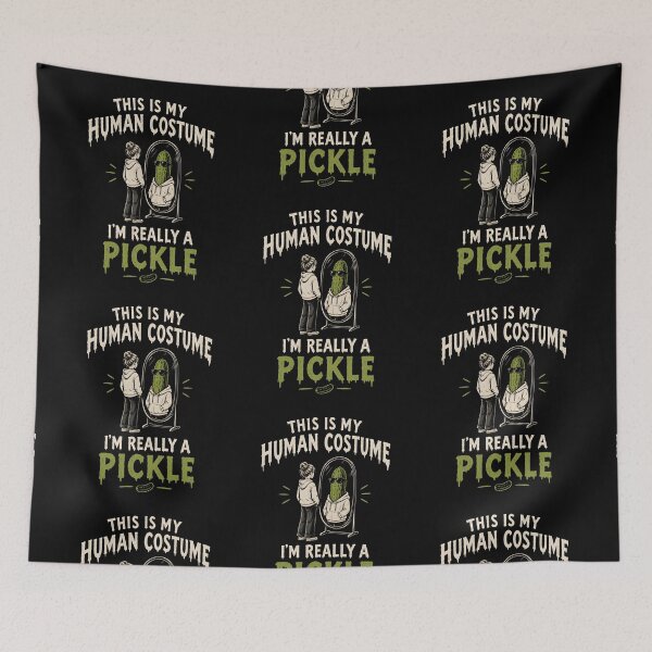 Item preview, This is My Human Costume I'm Really a Pickle - Funny Pickle Halloween Gift designed and sold by LovelyEvaDesign.