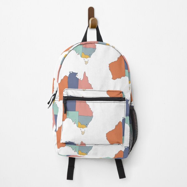 Item preview, Orange & Blue States Australia Map - Colourful States Line Art designed and sold by iampaulmorris.