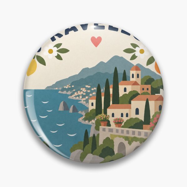 Item preview, Ravello Italy Travel Souvenir Modern Folk Art designed and sold by VisualArtsOasis.