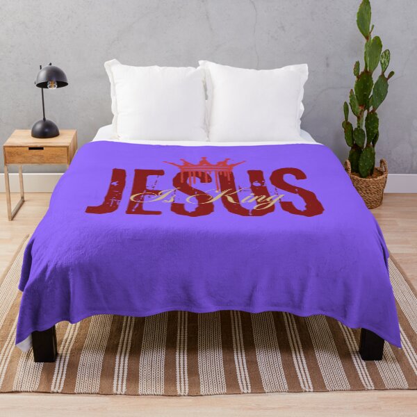 Item preview, Jesus Is King - Christian Inspirtional Quotes - Birthday Gift Ideas - White designed and sold by Doiemacreations.