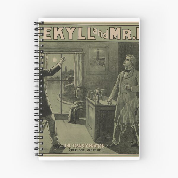 Item preview, Vintage Dr Jekyll and Mr Hyde The Transformation Poster designed and sold by Antique Science Press.
