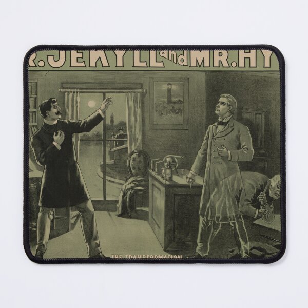 Item preview, Vintage Dr Jekyll and Mr Hyde The Transformation Poster designed and sold by Antique Science Press.