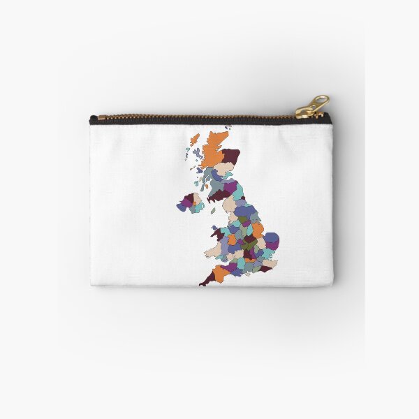 Item preview, Pastel UK Map - Colourful Counties Line Art designed and sold by iampaulmorris.