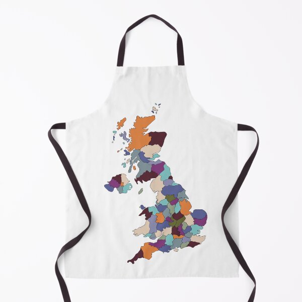 Item preview, Pastel UK Map - Colourful Counties Line Art designed and sold by iampaulmorris.