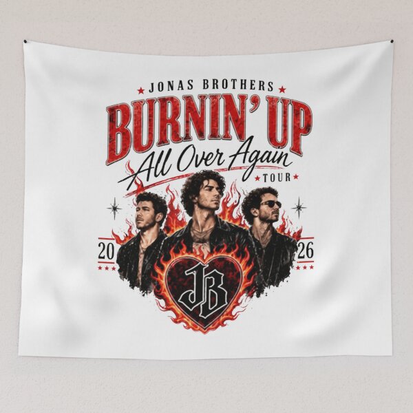 Item preview, Jonas Brothers Nostalgic Pop Music, Burning Up Tour designed and sold by CalistaLueilwit.