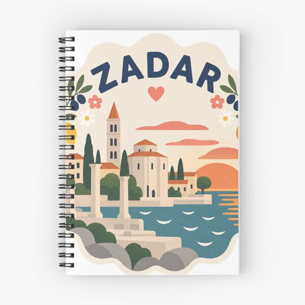 Item preview, Zadar Croatia Travel Souvenir Modern Folk Art designed and sold by VisualArtsOasis.
