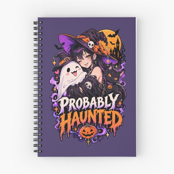 Item preview, Probably Haunted – Cute Spooky Witch Halloween. designed and sold by Endless7Art.